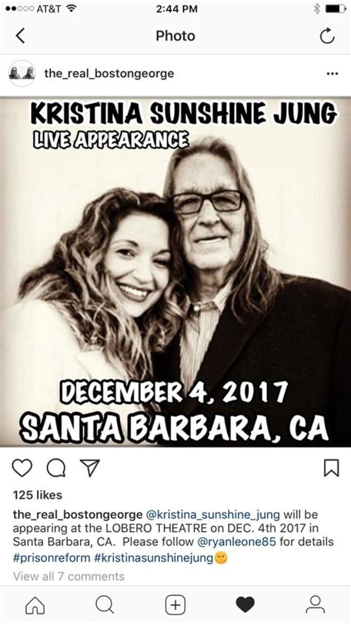 Who is Kristina Sunshine Jung, daughter of George Jung?Mother, Biography
