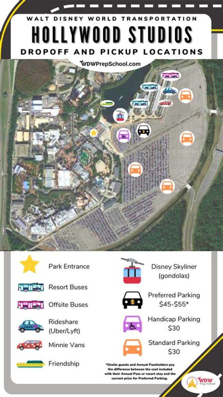 How early does Hollywood Studios parking lot open? ·