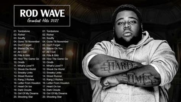 Rod Wave's Most Popular Songs ·
